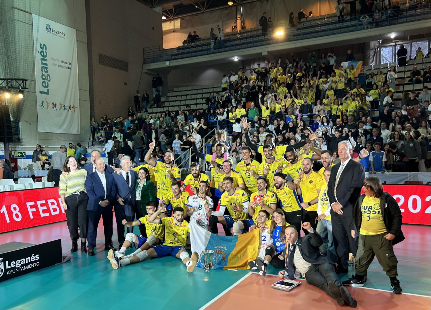 El CV Guaguas campeón de Copa del Rey Voleibol en Leganés