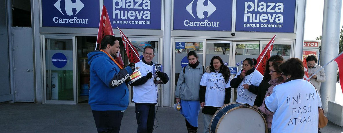 Huelga trabajadoras Carrefour Servimil