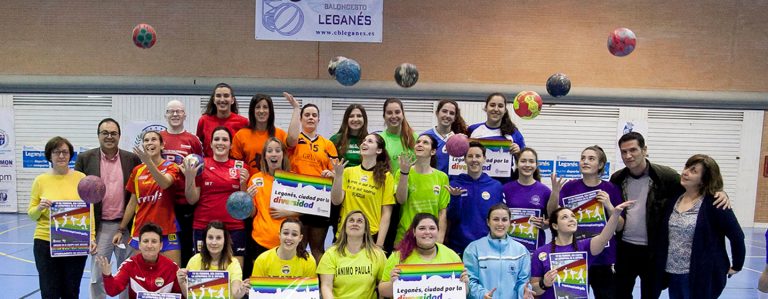 Los deportistas locales se suman a la campaña ‘Leganés juega con orgullo’
