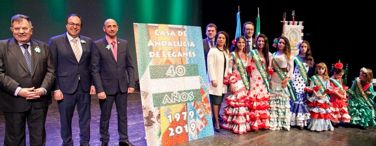 Los últimos cinco alcaldes de Leganés acompañan a la Casa de Andalucía en su 40 aniversario