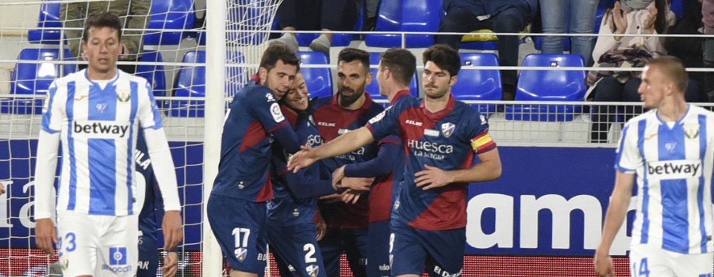 Huesca ceelbra el gol