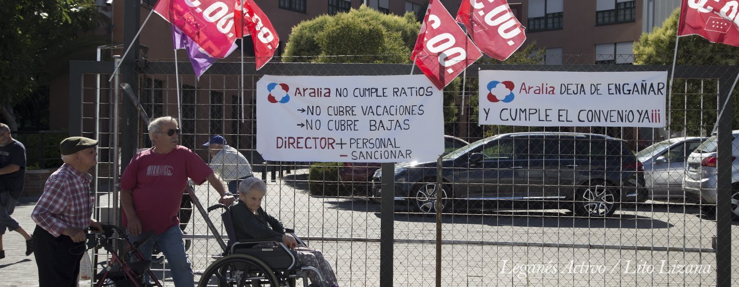 protesta residencia aralia leganes