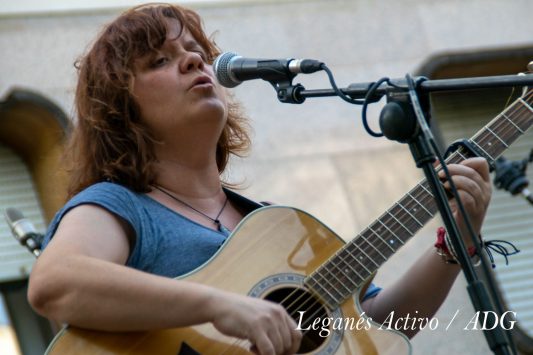 La cantautora de Leganés Damdara en el MADO Leganés 2019. Foto: Aroa Díaz