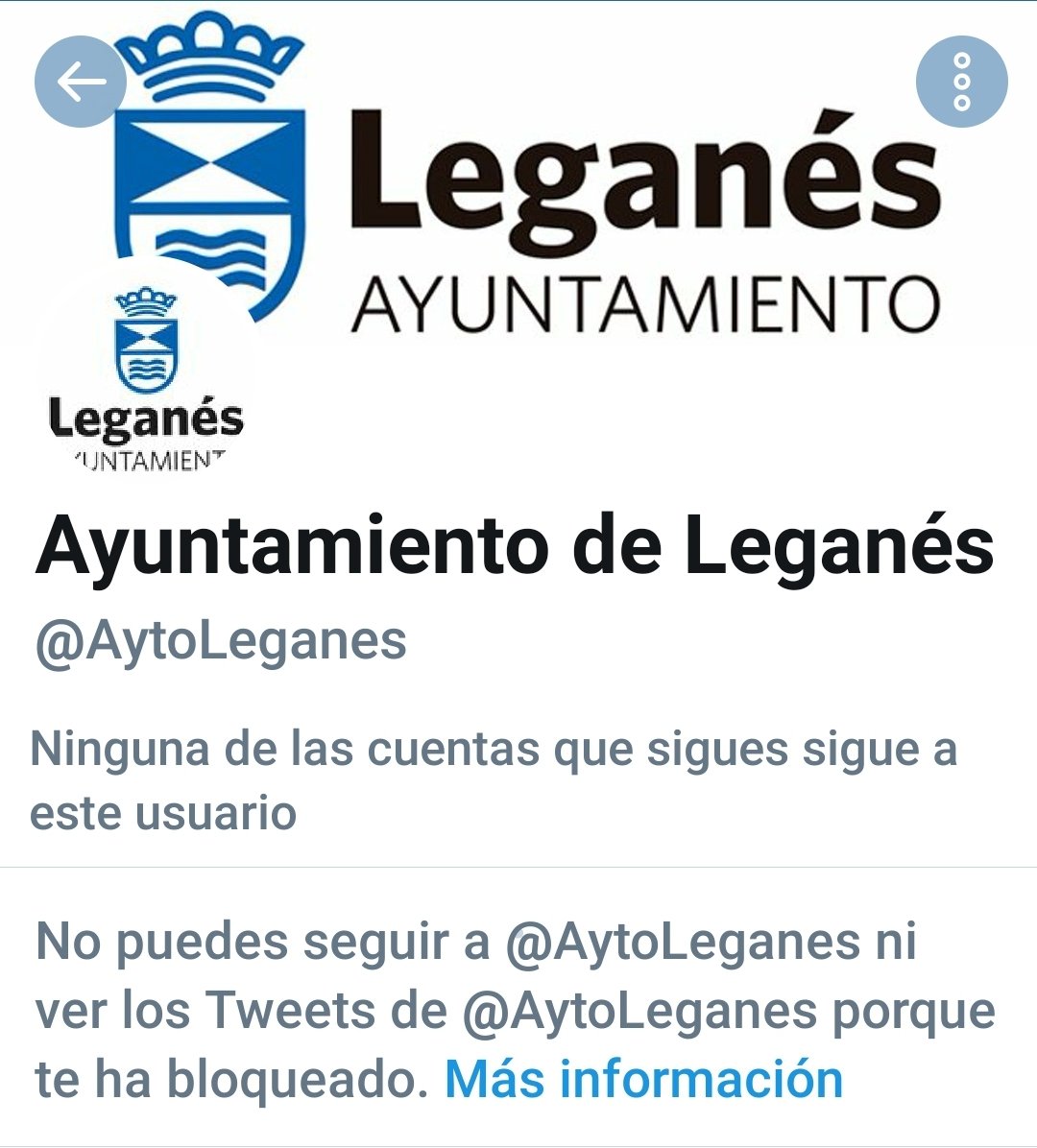 bloqueo twitter ayuntamiento leganés