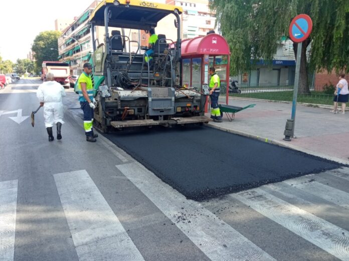 reparacion calzada autobus leganes